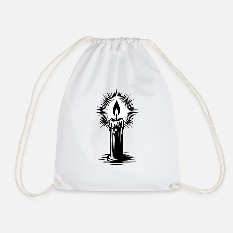 Kerze Advent Richter | candle in wind - Turnbeutel - Weiß