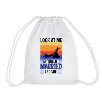 Regardez-moi me marier et merde - Sac de sport léger - blanc - Devant