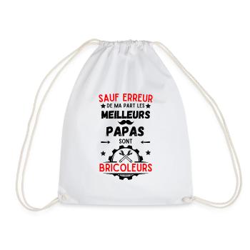 BRICOLEUR MEILLEUR PAPA - Sac de sport léger - blanc - Devant