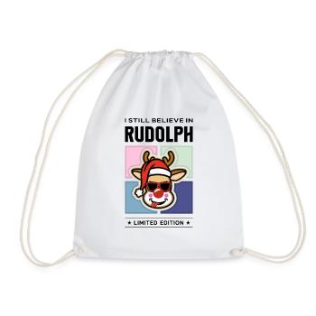 Rudolph - Drawstring Bag - white - Front