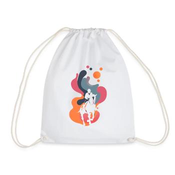 Dressage Cheval Dressage Cavalier Dressage - Sac de sport léger - blanc - Devant