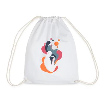 Saxophone, brass band, jazz - Drawstring Bag - white - Front