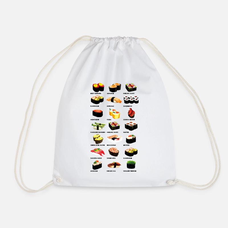 Dîner de sushis - Sac de sport léger - blanc