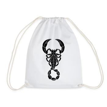 Scorpion noir - Sac de sport léger - blanc - Devant