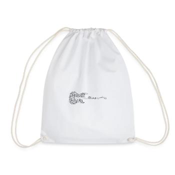 Guitar Sheet Music - Drawstring Bag - white - Front