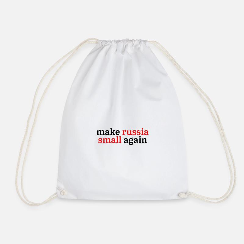make russia small again - Turnbeutel - Weiß