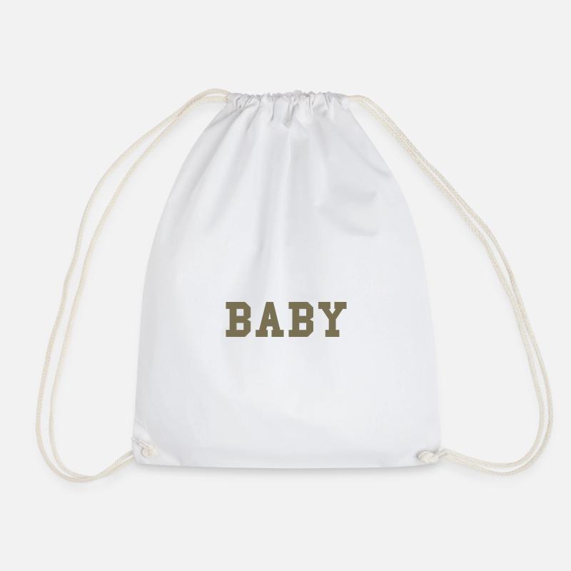 BÉBÉ – Déclaration de style universitaire - Sac de sport léger - blanc