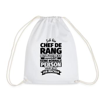 Chef de rang Geschenke - Turnbeutel - Weiß - Vorne