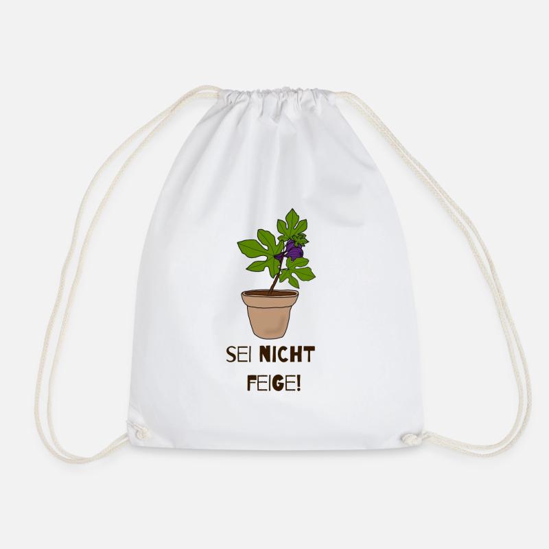 Don't be cowardly - Drawstring Bag - white