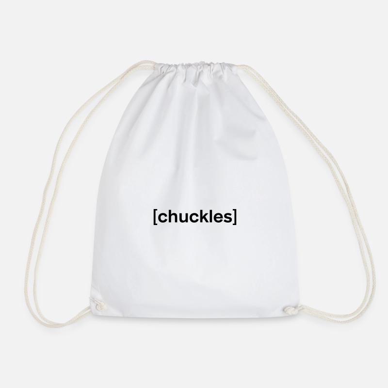 Untertitel Kichern/Lachen [chuckles] - Turnbeutel - Weiß