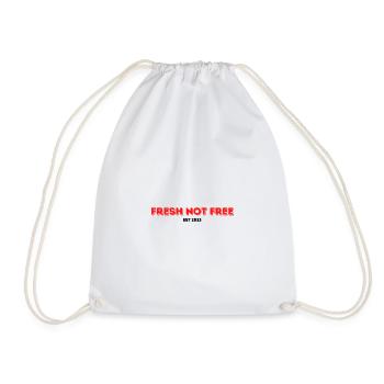 Fresh Not Free - Drawstring Bag - white - Front
