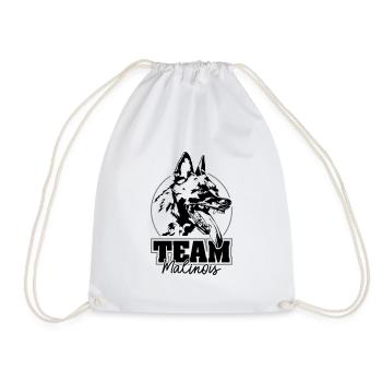 TEAM MALINOIS Hundesport Hunde IGP Wilsigns - Turnbeutel - Weiß - Vorne