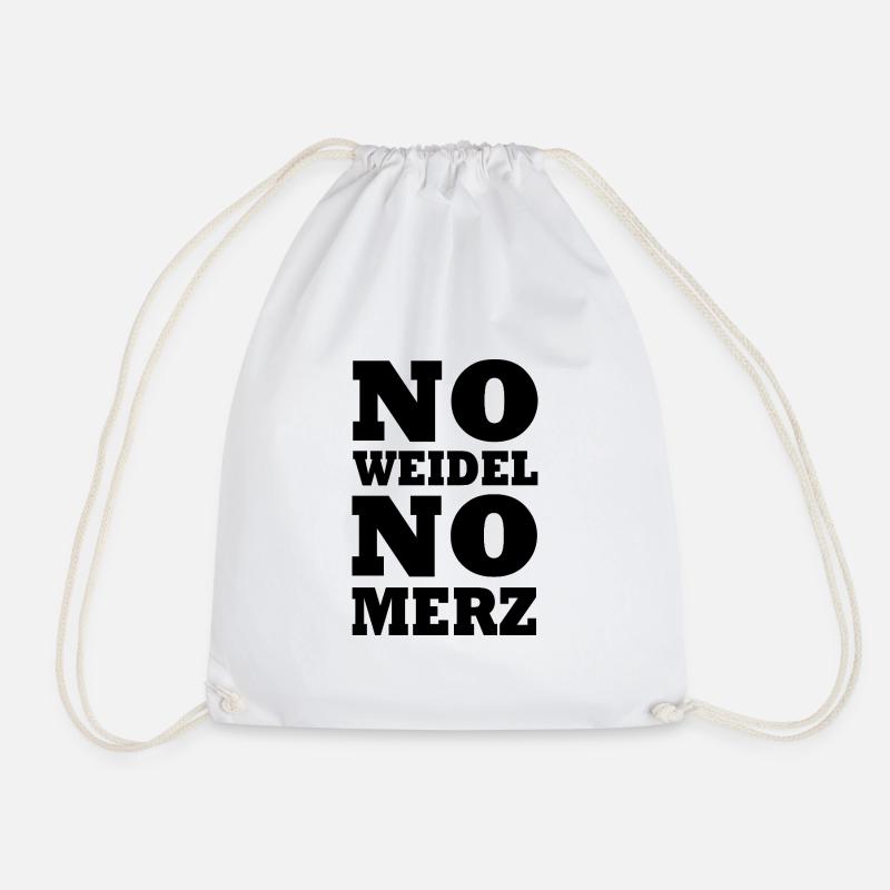 No weidel no merz - Turnbeutel - Weiß