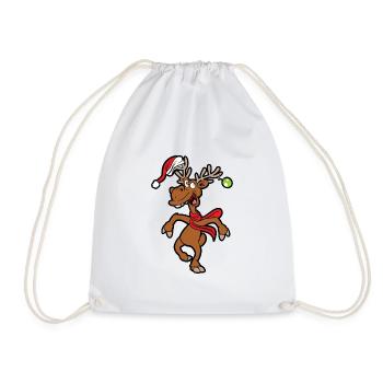 Weihnachten - Turnbeutel - Weiß - Vorne
