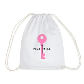 Key - escape with me - pink - Turnbeutel - Weiß - Vorne