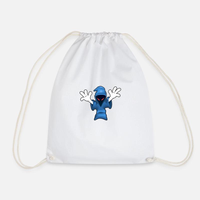 Judgement Day Classic Ghost Logo - Drawstring Bag - white
