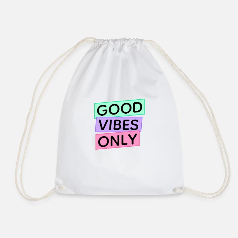 Bonnes vibrations seulement - Sac de sport léger - blanc