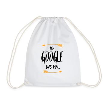 Sprüche Ich google das mal - Turnbeutel - Weiß - Vorne