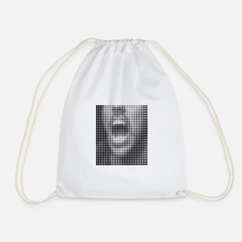 The Scream - Drawstring Bag - white
