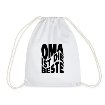Oma ist die Beste - Turnbeutel - Weiß - Vorne