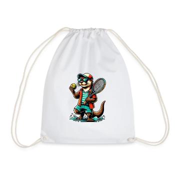 Cool Otter Joueur de Tennis Balle de Sport - Sac de sport léger - blanc - Devant