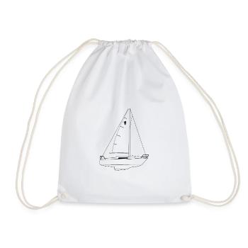 Neptune 22 Crack - Drawstring Bag - white - Front