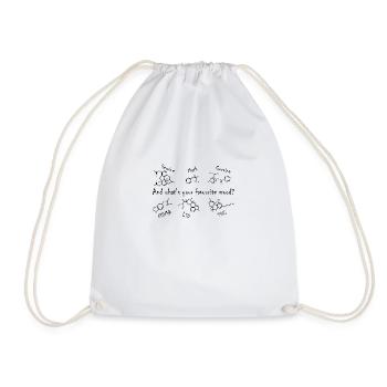Favorite mood - Drawstring Bag - white - Front