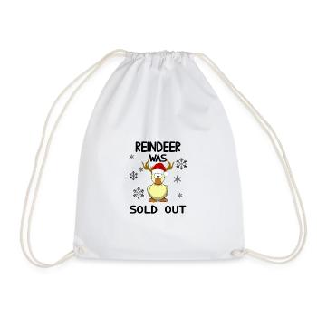 Noël - Renne a été vendu canard drôle - Sac de sport léger - blanc - Devant