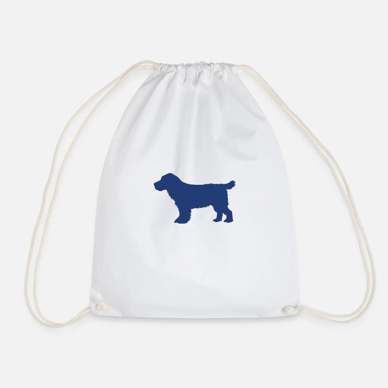 cocker spaniel - deep blue (sua) - Turnbeutel - Weiß