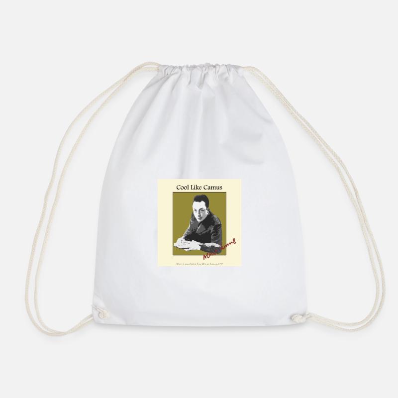 Soyez cool comme Albert Camus! - Sac de sport léger - blanc