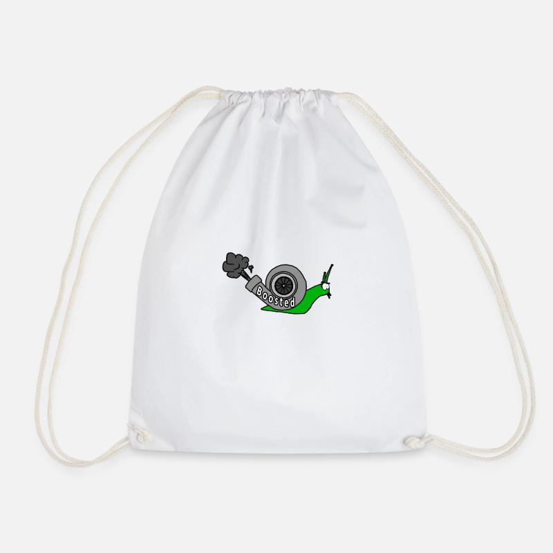 boosted turbo snail - Turnbeutel - Weiß