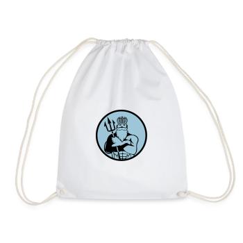 poseidon 002 - Drawstring Bag - white - Front
