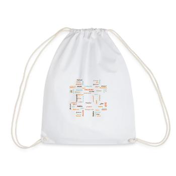 hashtag VALEURS 1 - Sac de sport léger - blanc - Devant