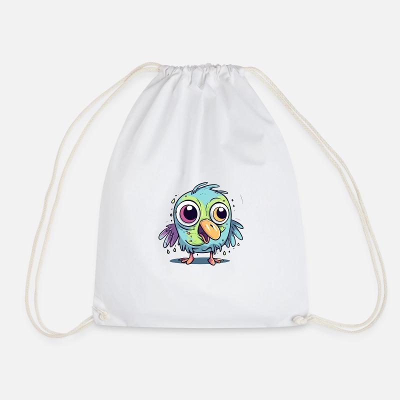 Failed bird - Drawstring Bag - white