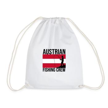 Austrian Fishing Crew Angler Shirt - Turnbeutel - Weiß - Vorne