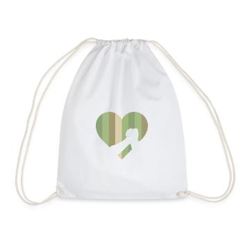 Homme fort bras de fer lutte - Sac de sport léger - blanc - Devant