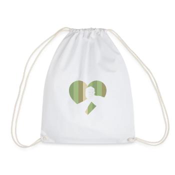 Arm Wrestling Strong Man Arm Wrestling - Drawstring Bag - white - Front