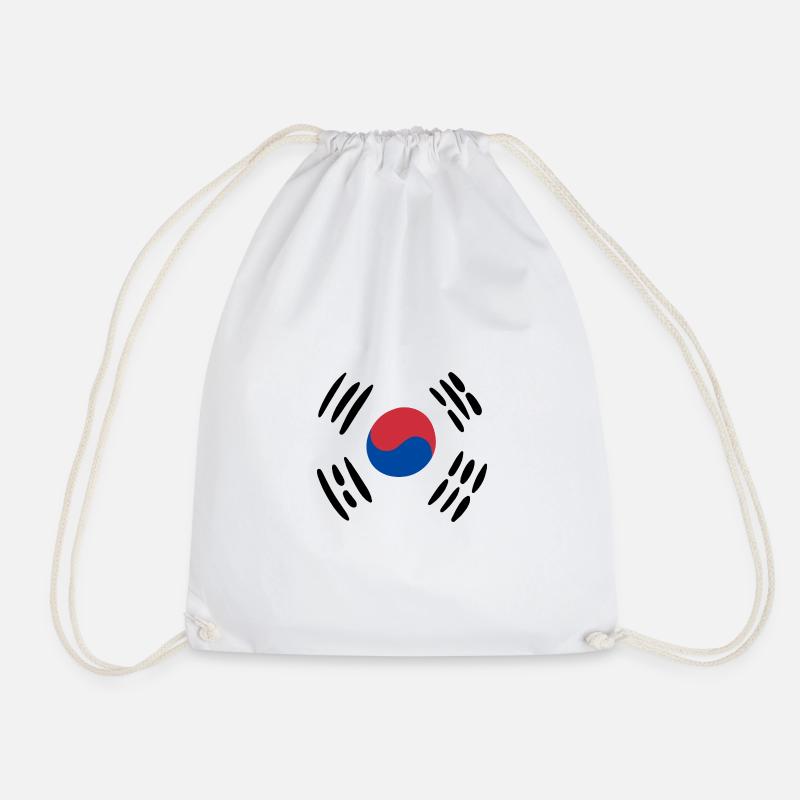 Flagge Koreas - Turnbeutel - Weiß