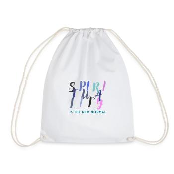 S P I R I T U A L I T Y is the new normal lila - Turnbeutel - Weiß - Vorne