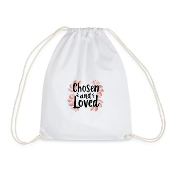 chosen and loved - Turnbeutel - Weiß - Vorne
