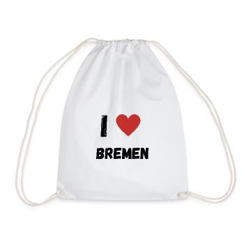 Bremen I Love Bremen - Turnbeutel - Weiß - Vorne