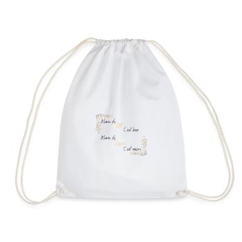 Mamie de un c'est bien, mamie de deux c'est mieux - Sac de sport léger - blanc - Devant