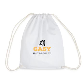 ZA GASY - Drawstring Bag - white - Front