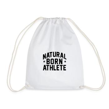 Natural Born Athlete - Turnbeutel - Weiß - Vorne