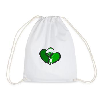 Paragliding Parachute Air - Drawstring Bag - white - Front