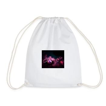 Neon basketball - Drawstring Bag - white - Front