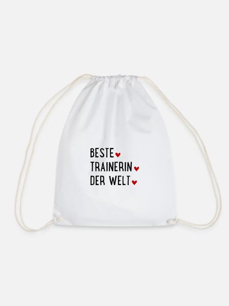 Beste Trainerin der Welt - Turnbeutel - Weiß