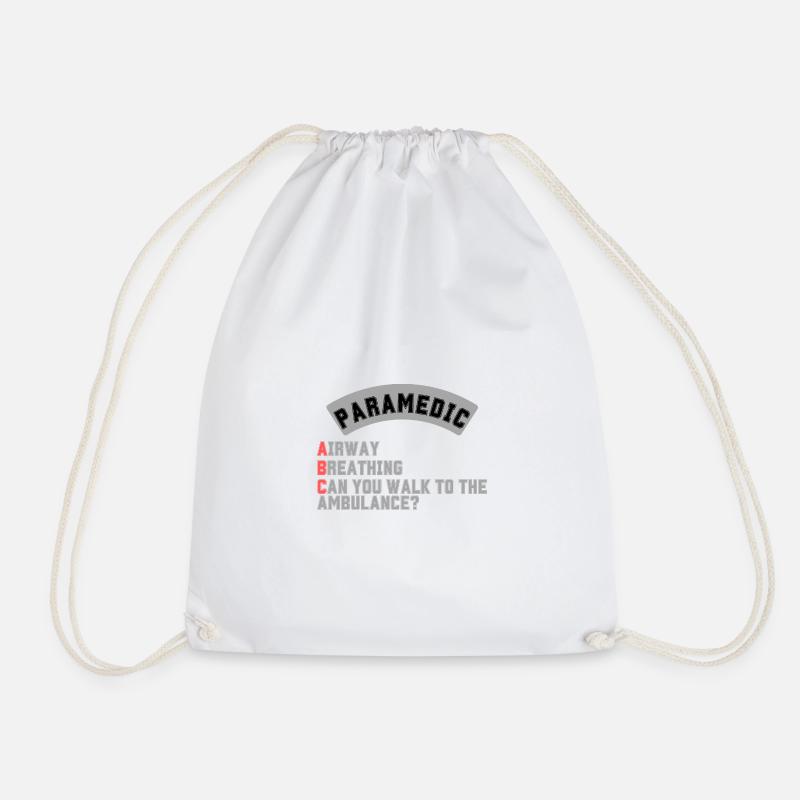 ABC Paramedic - Drawstring Bag - white