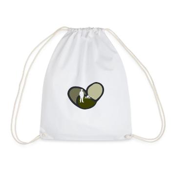 Airline Flight Flight Attendant - Drawstring Bag - white - Front