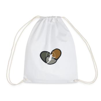 Gymnastics gymnastics training gymnastics trainer - Drawstring Bag - white - Front